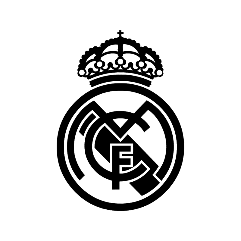 Real Madrid Logo Black And White